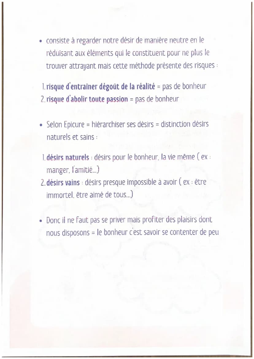 ☺
1- Définitions
●
●
●
Philosophie &
BONHEUR, PLAISIR. DESIR
●
Bonheur: Etat émotionnel de bien-être universel et subjectif
Plaisir: Sensati