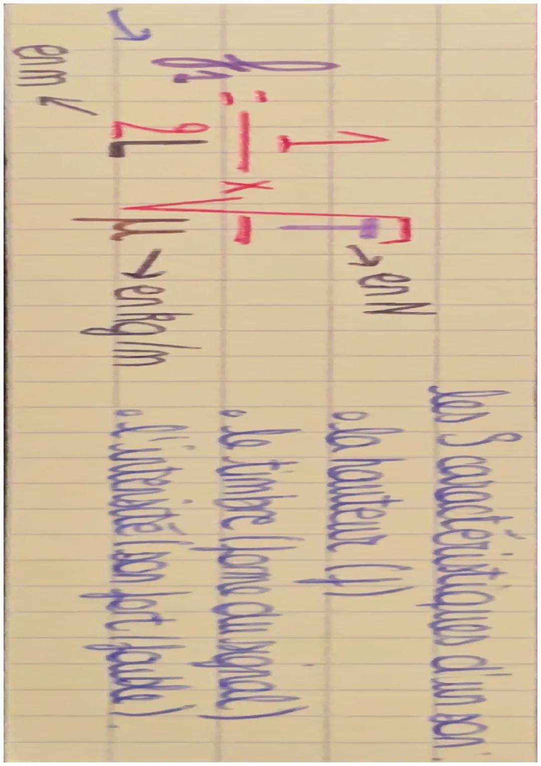 chapitre 6
le son, phénomène vibratoire
audition humaine!
: ܘܣܝܐ
U(V)
20
infrasons
hauteur d'un son!
↳
la hauteur d'un son comespond à la fr