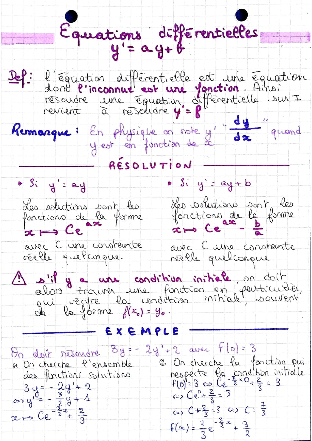 La Magie des Équations Différentielles : Physique Amusante et Exos Corrigés