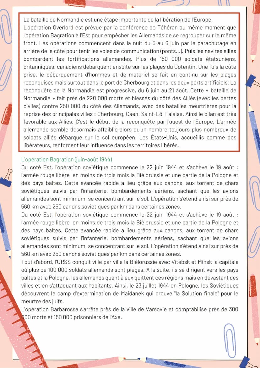 Histoire - Thème I
Chapitre 3: La Seconde Guerre Mondiale
Le conflit comprends deux grandes périodes : l'offensives de l'Axe de 1939 à 1942 
