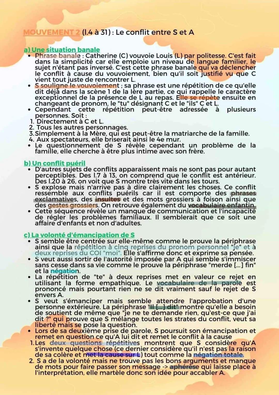 LE THEÂTRE DU XVIIIÈME AU XXIÈME SIÈCLE
IÈRE PARTIE, SCÈNE 9
CRISE PERSONNELLE, CRISE FAMILIALE INTRODUCTION
Après le prologue où il rencont