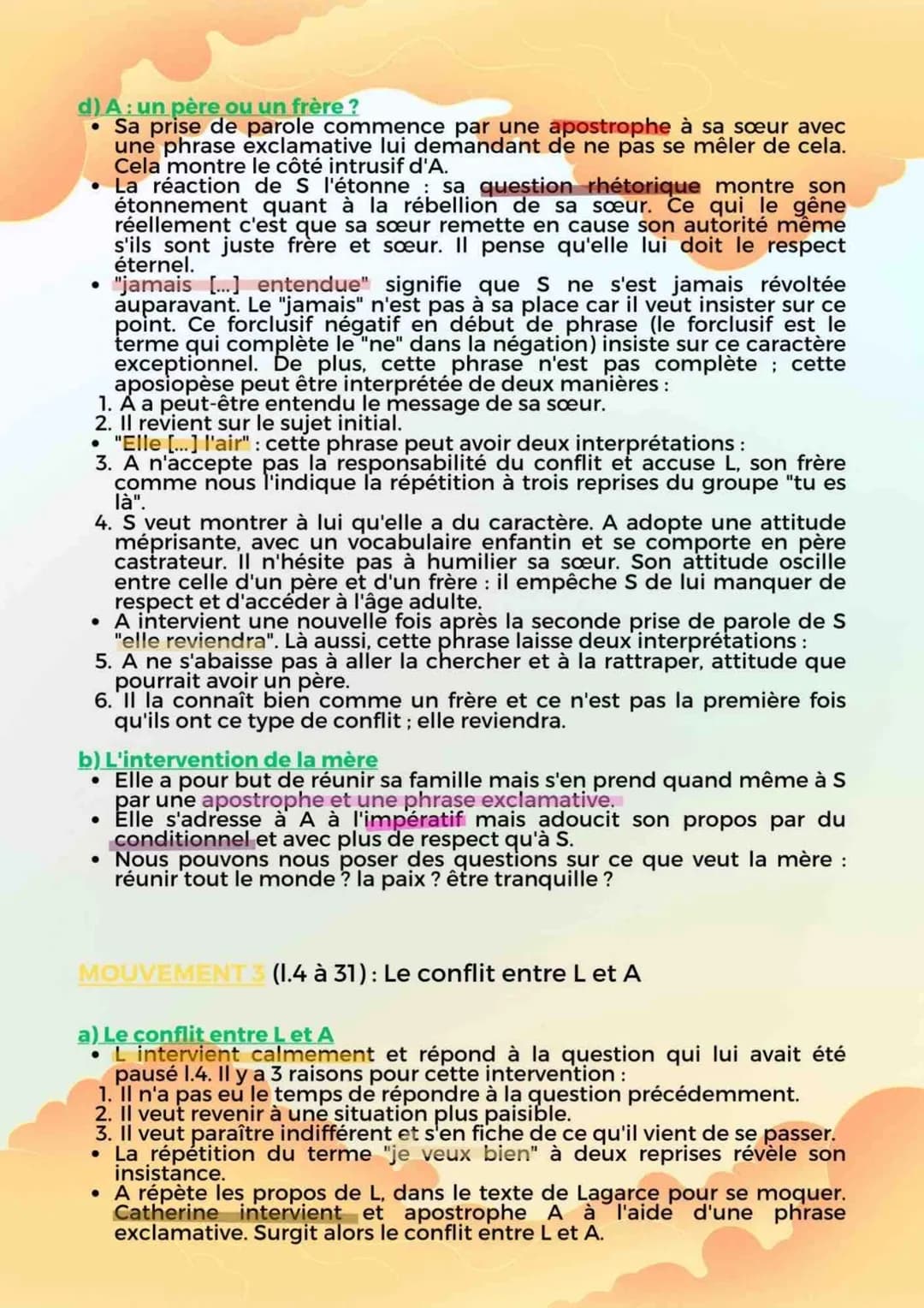 LE THEÂTRE DU XVIIIÈME AU XXIÈME SIÈCLE
IÈRE PARTIE, SCÈNE 9
CRISE PERSONNELLE, CRISE FAMILIALE INTRODUCTION
Après le prologue où il rencont