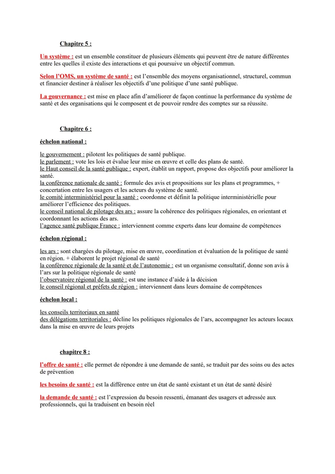 Chapitre 5:
Un système est un ensemble constituer de plusieurs éléments qui peuvent être de nature différentes
entre les quelles il existe d