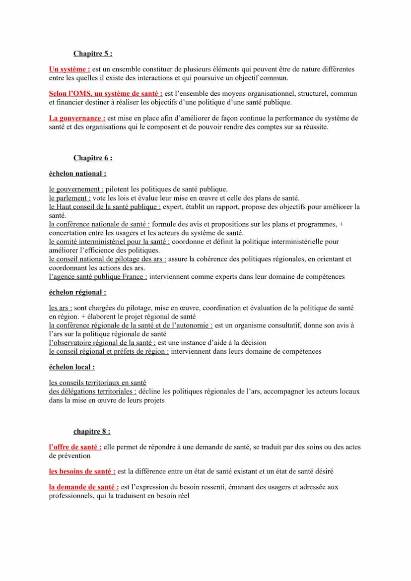 Chapitre 5:
Un système est un ensemble constituer de plusieurs éléments qui peuvent être de nature différentes
entre les quelles il existe d