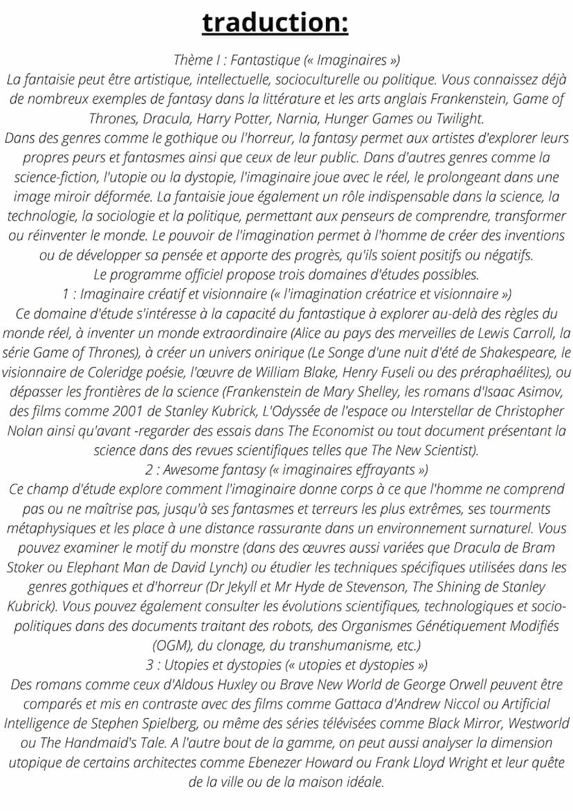 L'imagination créatrice et visionnaire
Cet axe s'intéresse aux capacités de l'imaginaire à s'émanciper des règles du réel, que ce soit en in