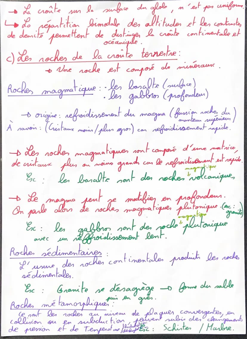CH2 La surface de la Tere, constrantes enfax
entre
:
les contiments et les océans.
Croûte
Continentale
(30-65k)
Gutenberg
Lehmann
a) Les cou