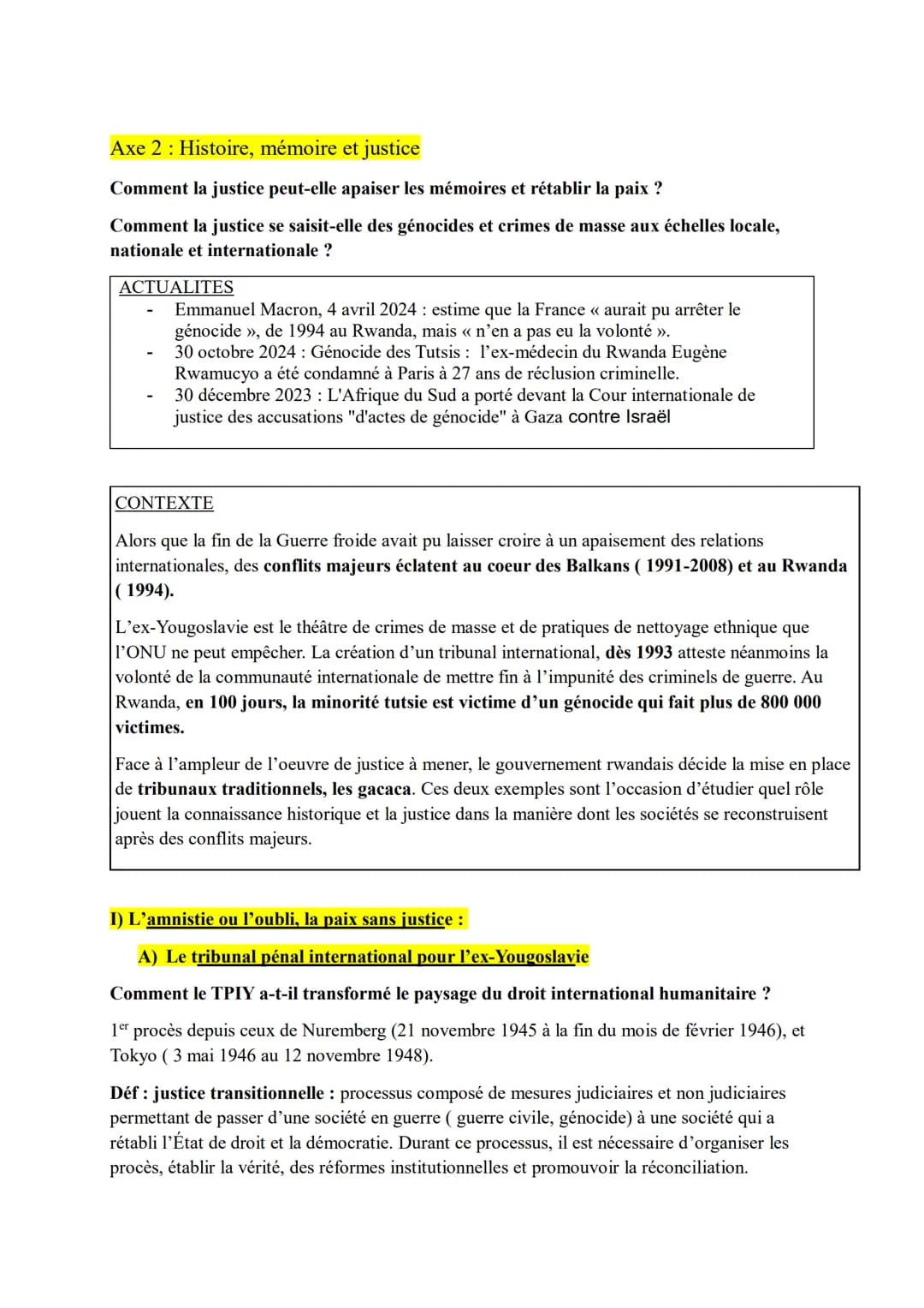 Axe 2: Histoire, mémoire et justice
Comment la justice peut-elle apaiser les mémoires et rétablir la paix ?
Comment la justice se saisit-ell