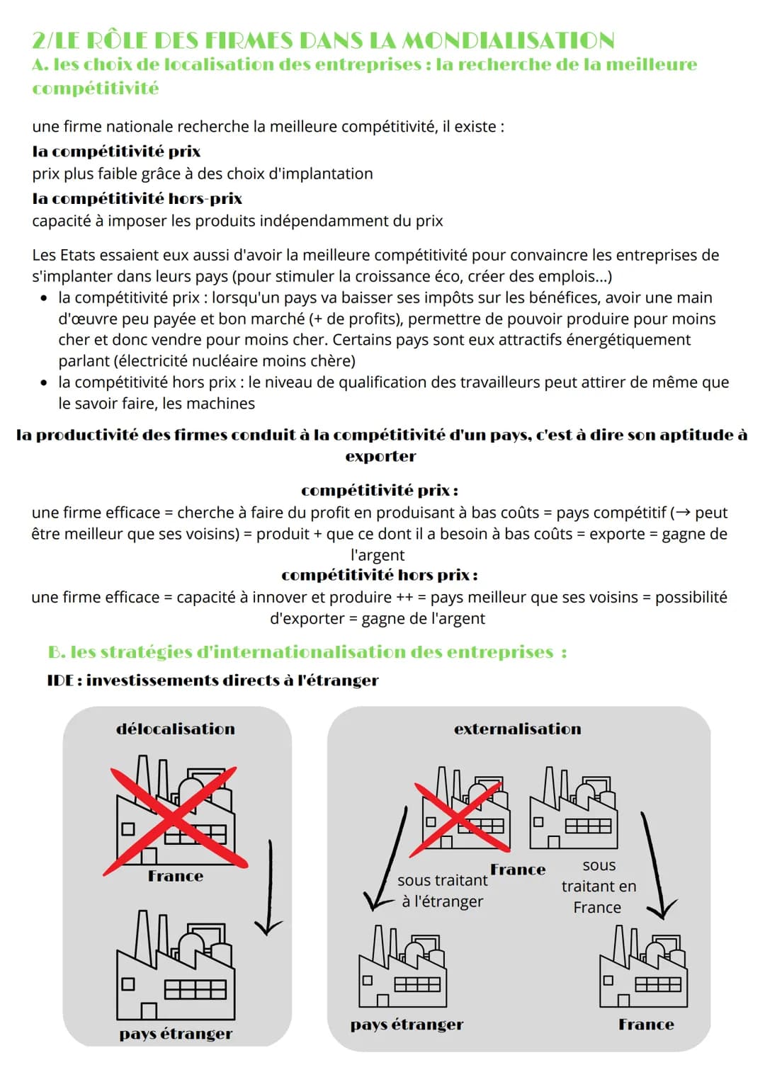 Economie
Les fondements du commerce international
définitions :
avantage absolu:
avantage détenu par un pays
lorsque pour un bien, sa
produc