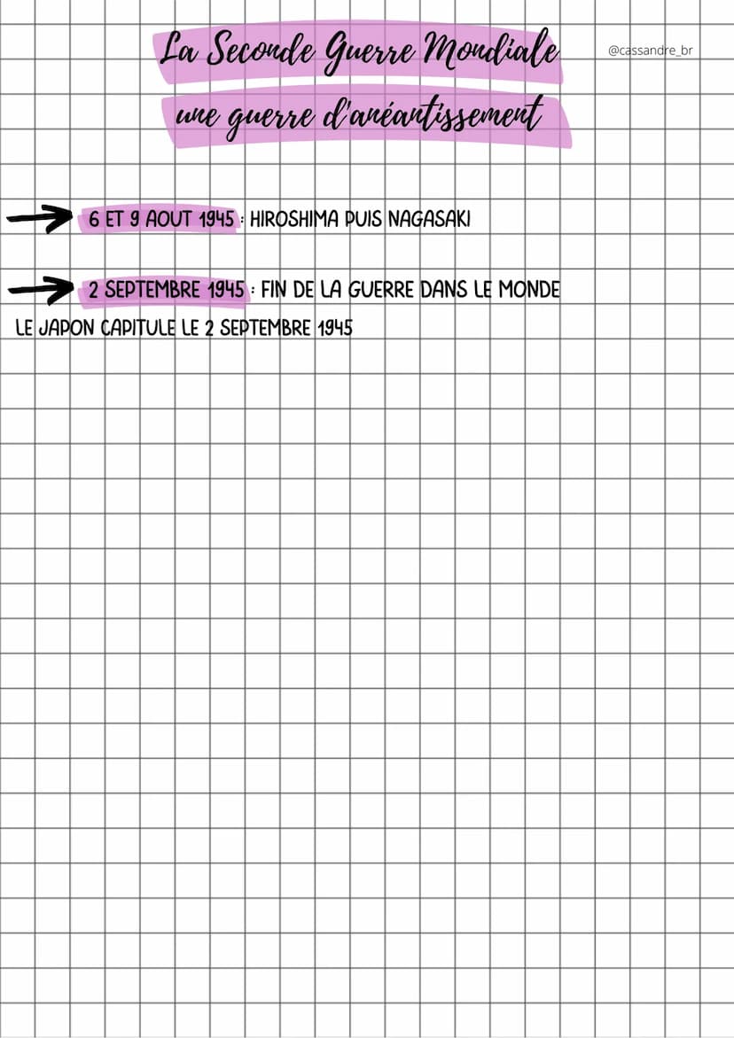 QUI ?
La Seconde Guerre mondiale
une guerre d'anéantissement
LES ALLIES
LA FRANCE
LES ETATS-UNIS
LE ROYAUME-UNI
VS
1939-1942 VICTOIRE DE L'A