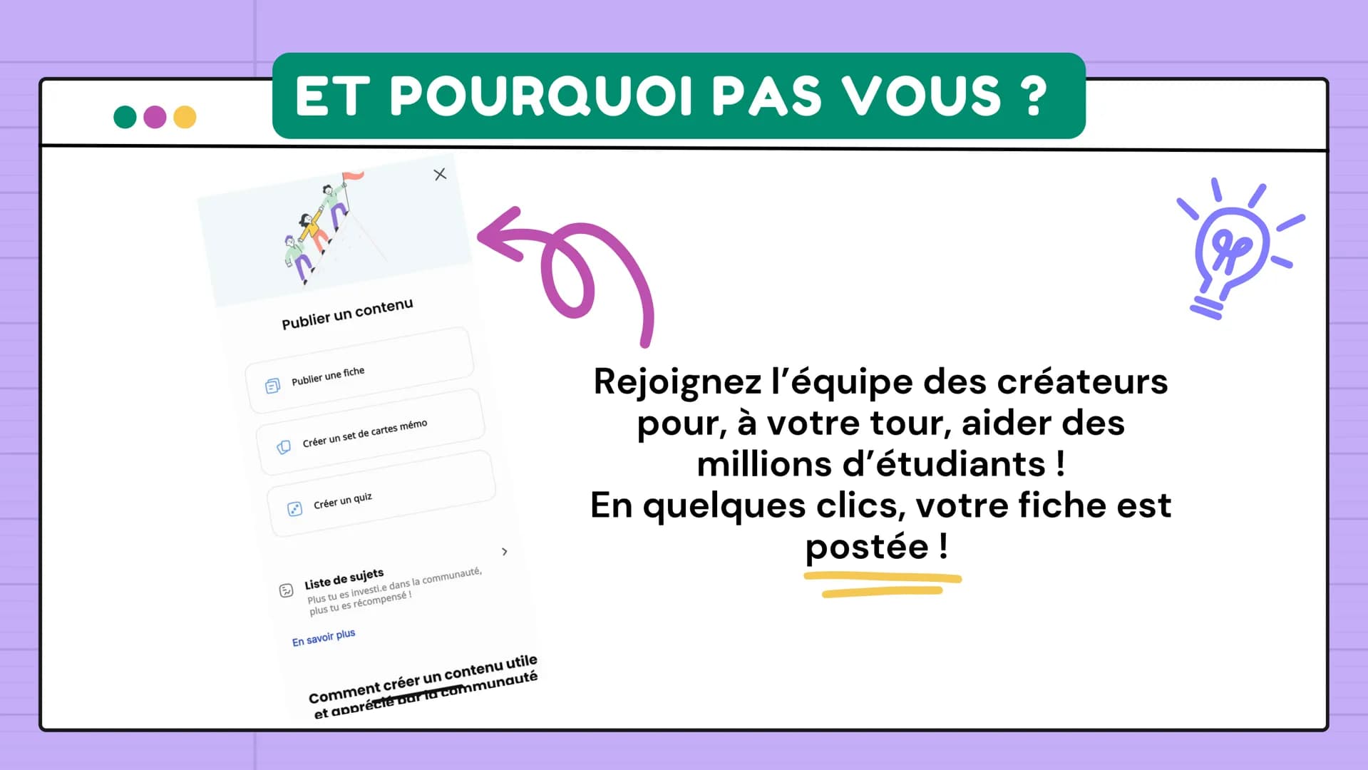 KNOWUNITYK
C'EST QUOI ?
91
By @livy.study
& g
KNOWUNITY 4
C'est tout d'abord une application
conçue pour aider des millions
d'étudiants pour