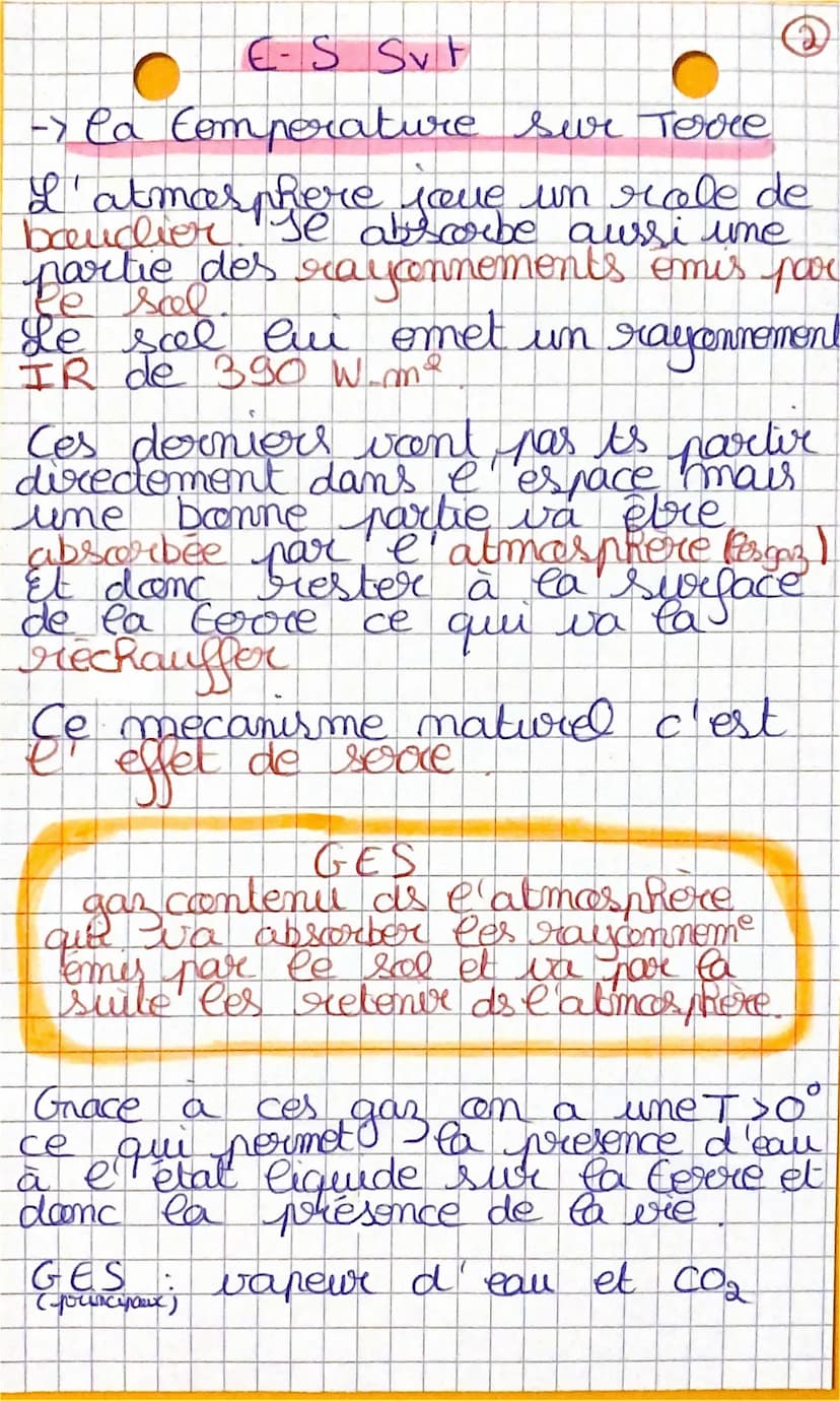 E-S Sut
-de
rayonnoment salaire
Sa puissance depend de dewc
distance soleil- planete
chases:
+ la P est loin + l'Esclove reque est faible
1
