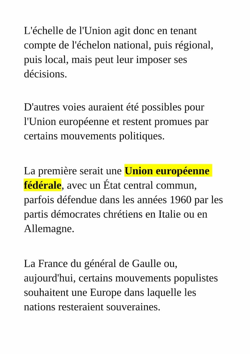 Le fonctionnement
de l'union
européenne face aux citoyens
et aux états
L'Union européenne constitue un cas
unique au monde de construction s