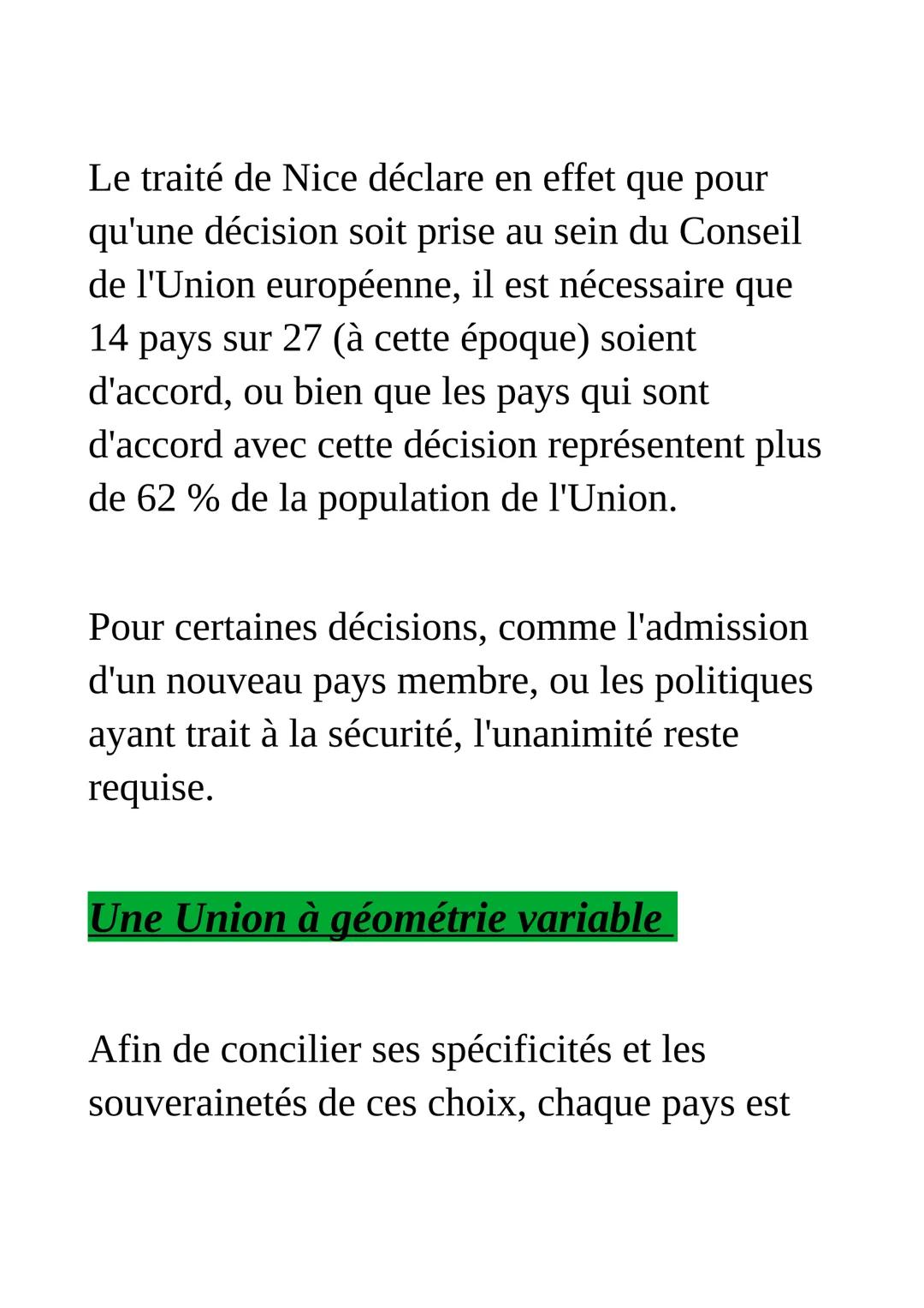 Le fonctionnement
de l'union
européenne face aux citoyens
et aux états
L'Union européenne constitue un cas
unique au monde de construction s