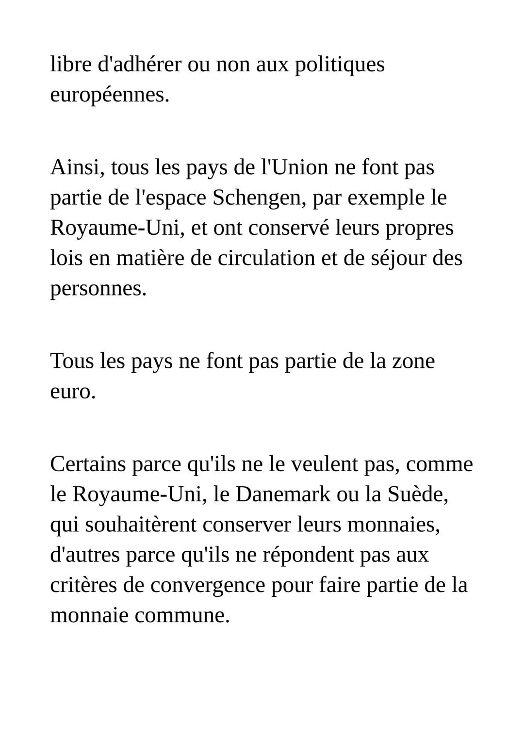 Le fonctionnement
de l'union
européenne face aux citoyens
et aux états
L'Union européenne constitue un cas
unique au monde de construction s