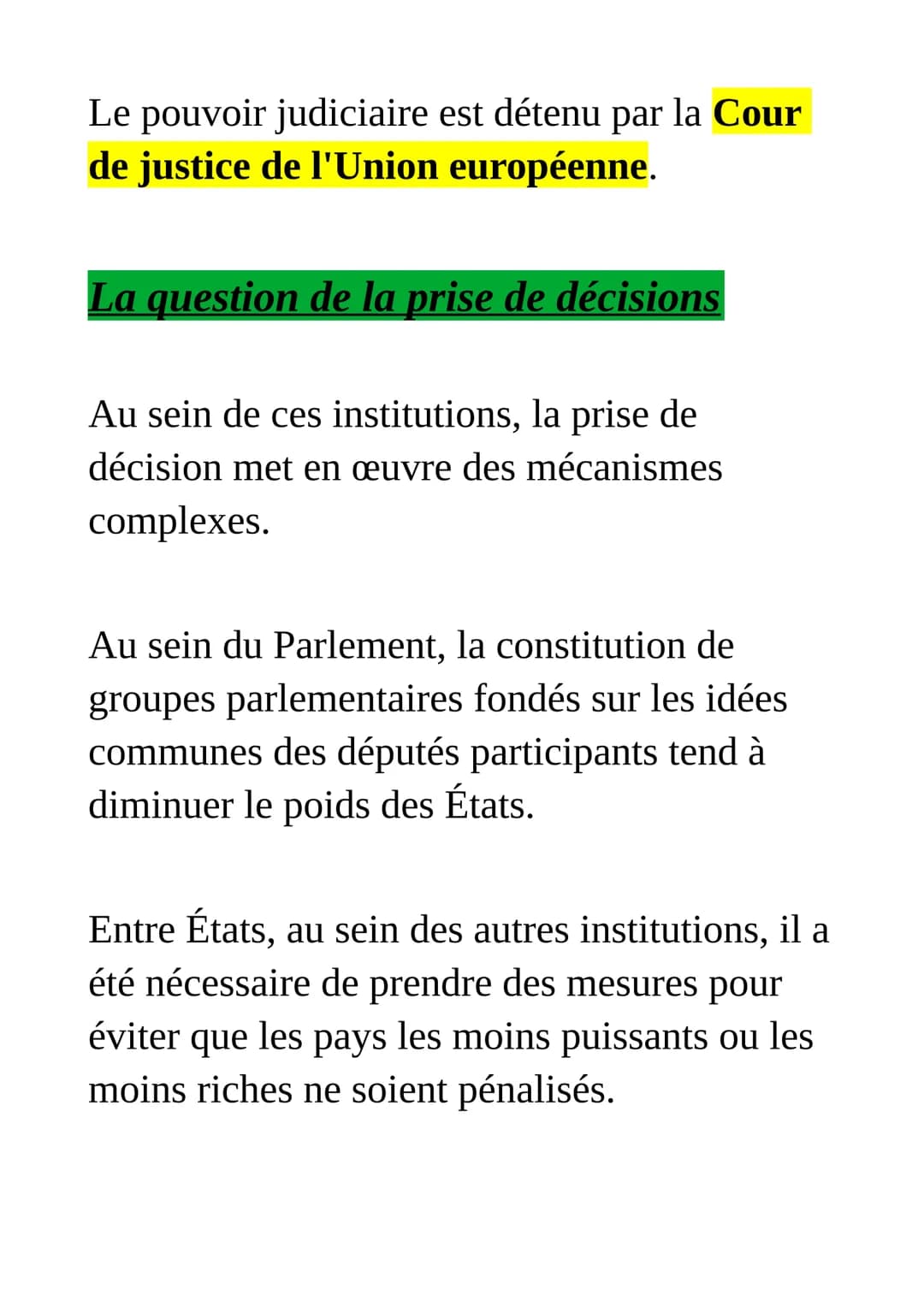 Le fonctionnement
de l'union
européenne face aux citoyens
et aux états
L'Union européenne constitue un cas
unique au monde de construction s