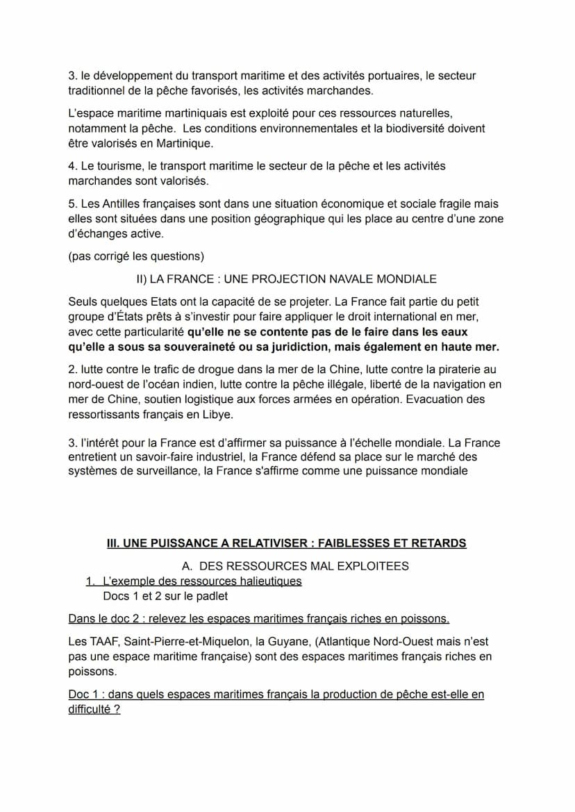 Les ressources en minerais pas encore exploitées mais présentés dans l'océan
Pacifique sont les écroutements cobaltifères et les nodules pol