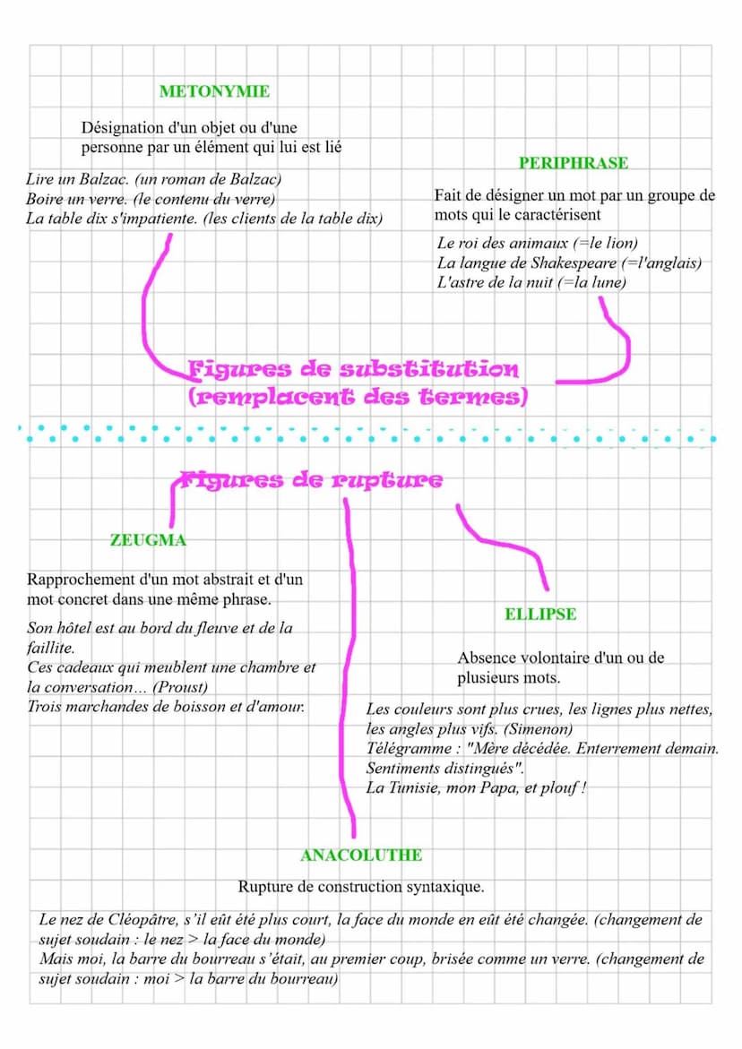 Les Figures de style
Définition: Une image, un procédé d'écriture qui donne plus d'expressivité
(plus d'effet) à un texte et qui est propre 