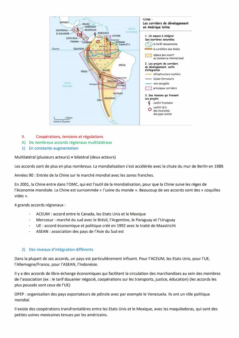 I.
Des territoires inégalement intégrés dans la mondialisation quelle que soit l'échelle considérée
A) Les facteurs d'intégration à la mondi