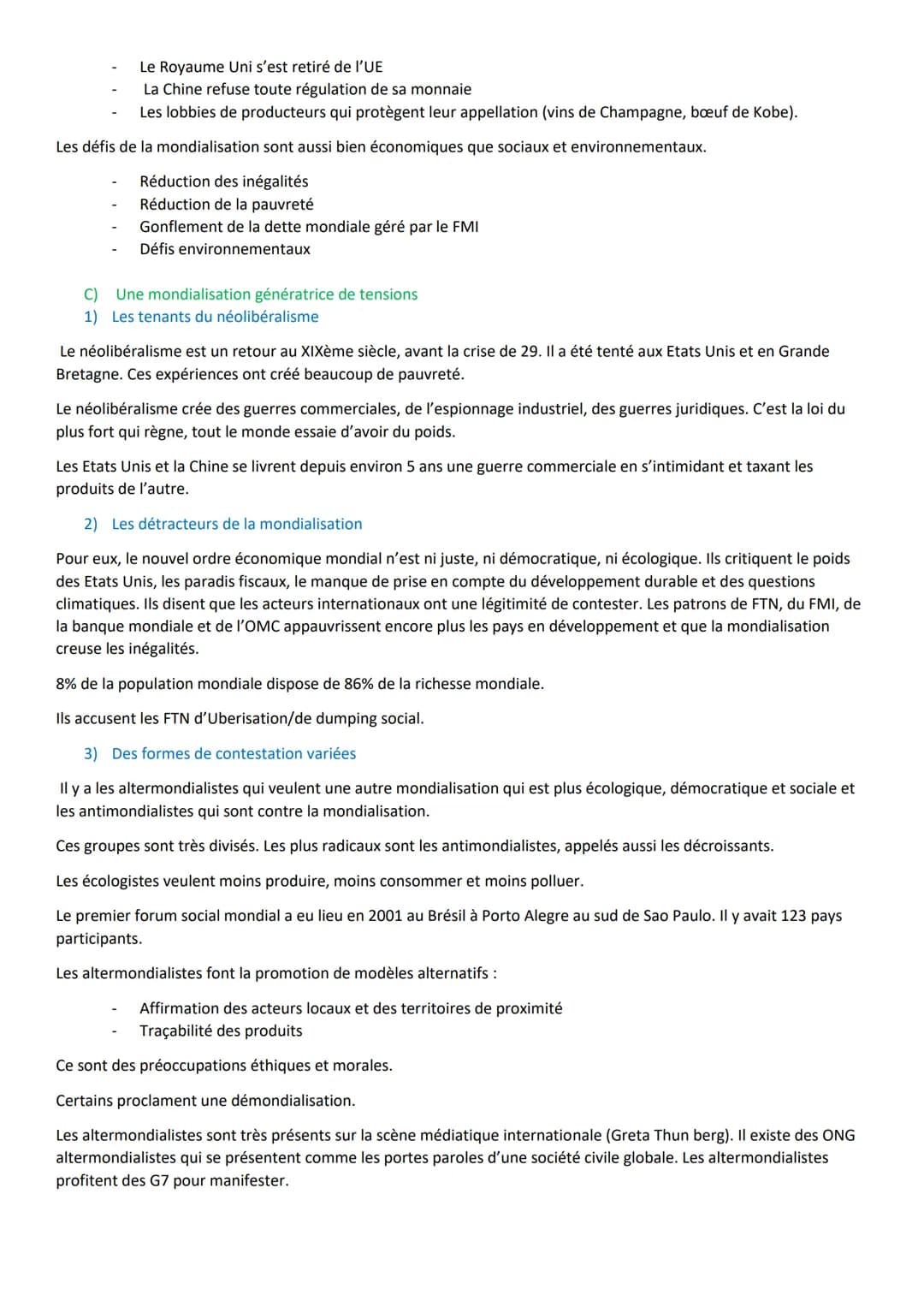 I.
Des territoires inégalement intégrés dans la mondialisation quelle que soit l'échelle considérée
A) Les facteurs d'intégration à la mondi