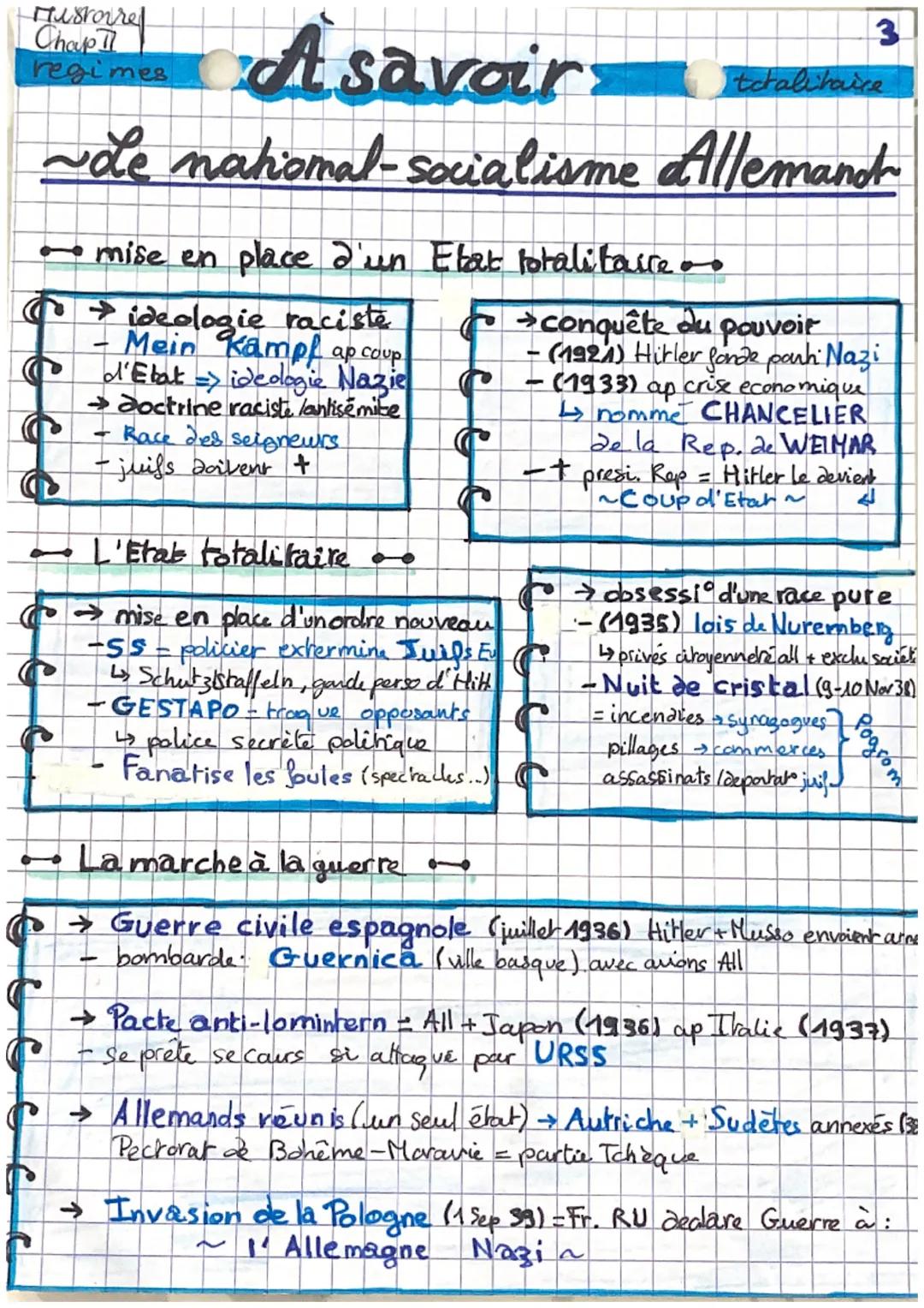 # Histoire
## Chapt
### regimes A savoir totalitaires

~Le régime SOVIETIQUE ~

- idéologie $\rightarrow$ stalinisme

- Staline arrive au po