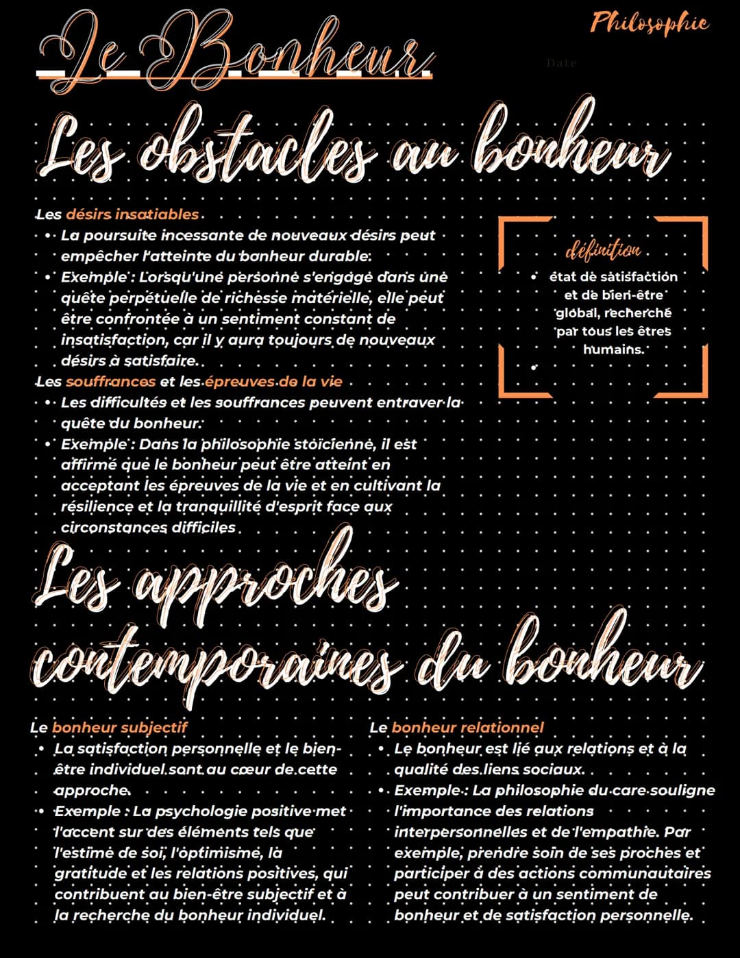 De Bonheur.
Les différentes conceptions
du bonheur
Le bonheur hédoniste
•Fondé sur la recherche du plaisir et l'évitement de la
.douleur..
.