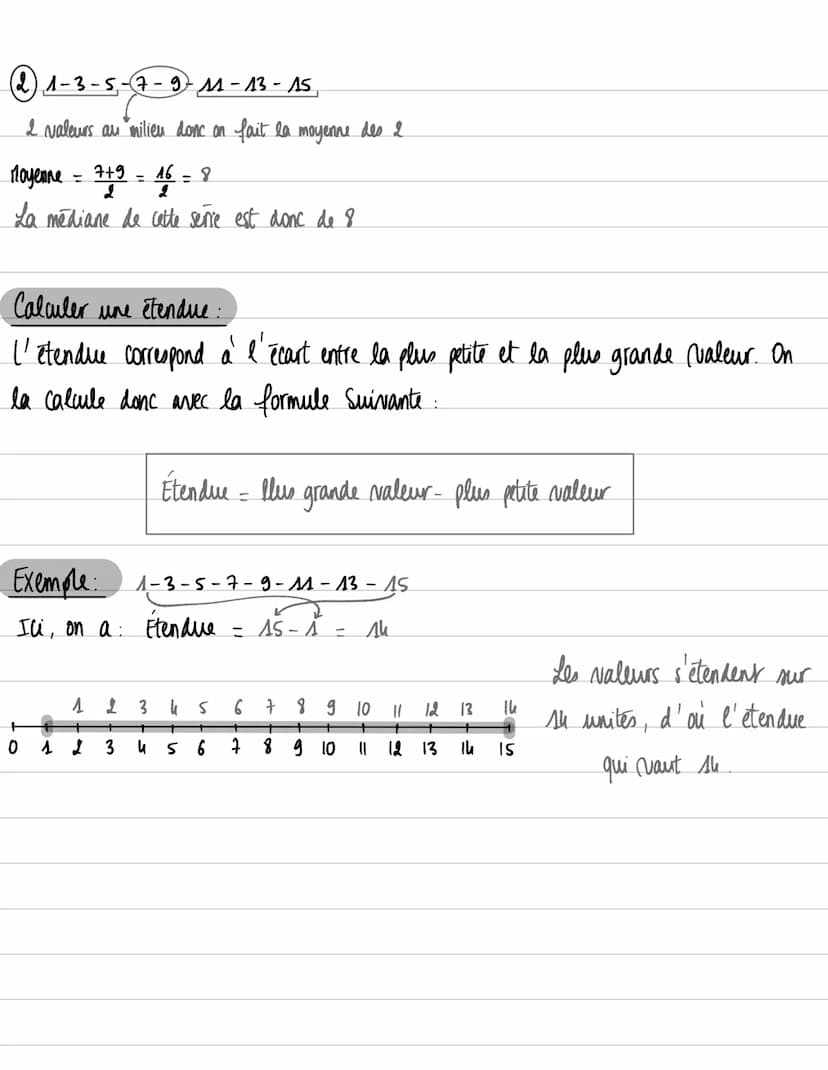 Calculer une moyenne.
Prenons une série de nombres et additionons les tous. On note k cette valeur
moyenne de cette serie est la valeur tell
