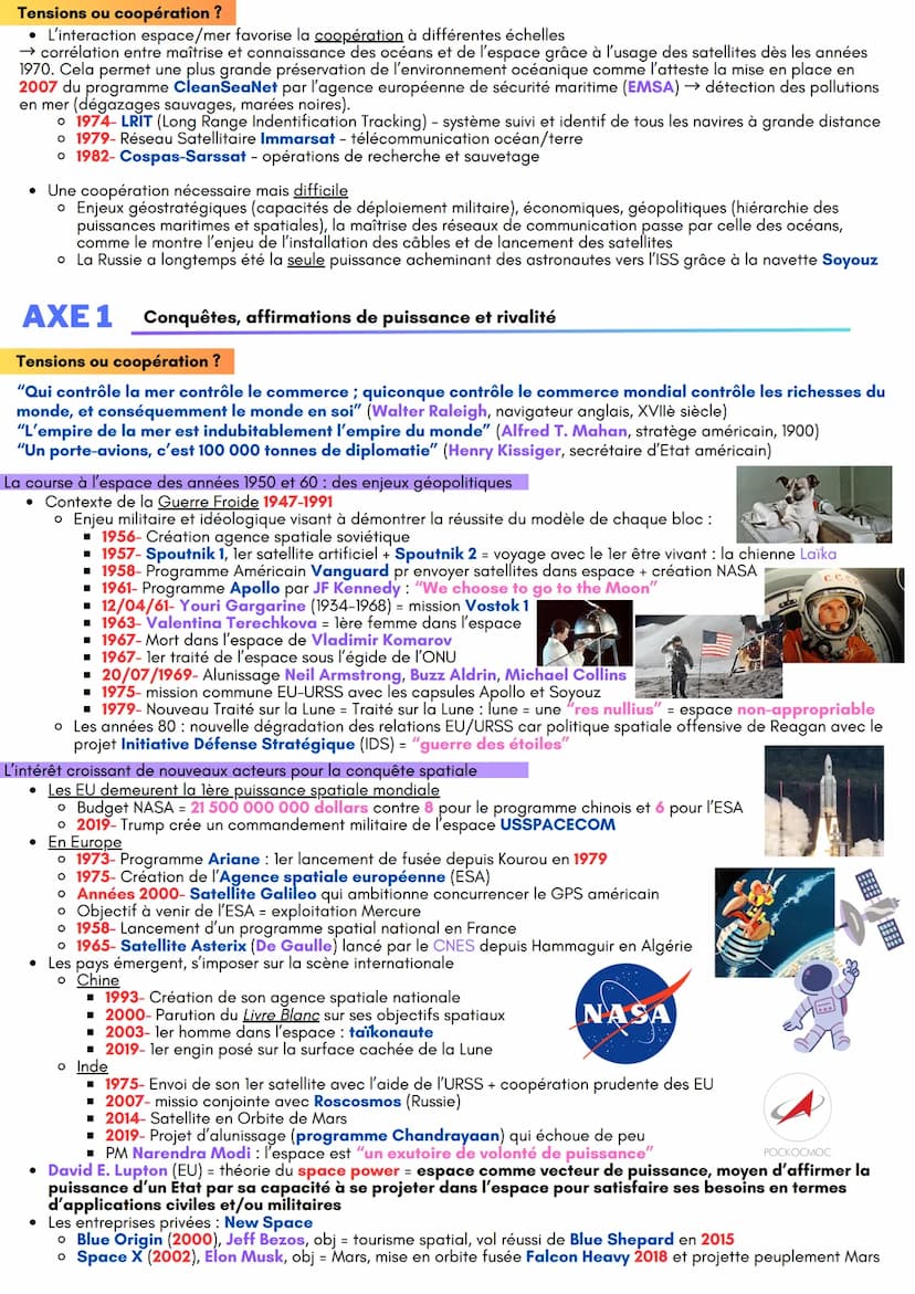 THÈME 1
Le nouveaux espaces
Le conquêtes
INTRODUCTION Océans et espace : quelles spécificités ?
OEKOUMÈNE- Espaces terrestres et populations