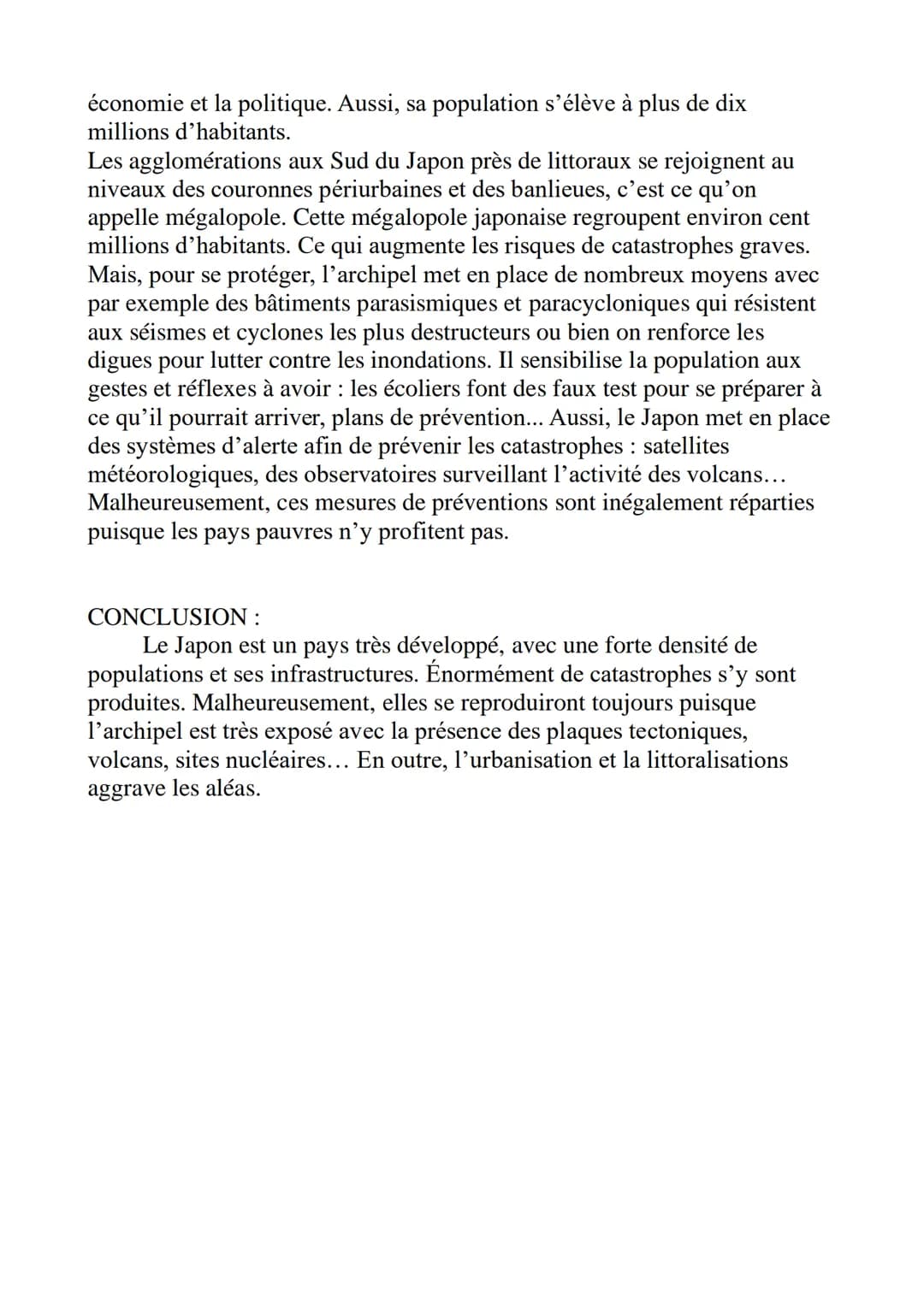 INTRO:
Le monde est confronté à de nombreux aléas qui peuvent être naturels, ou
technologiques. Ces aléas accompagnés d'infrastructures, de 