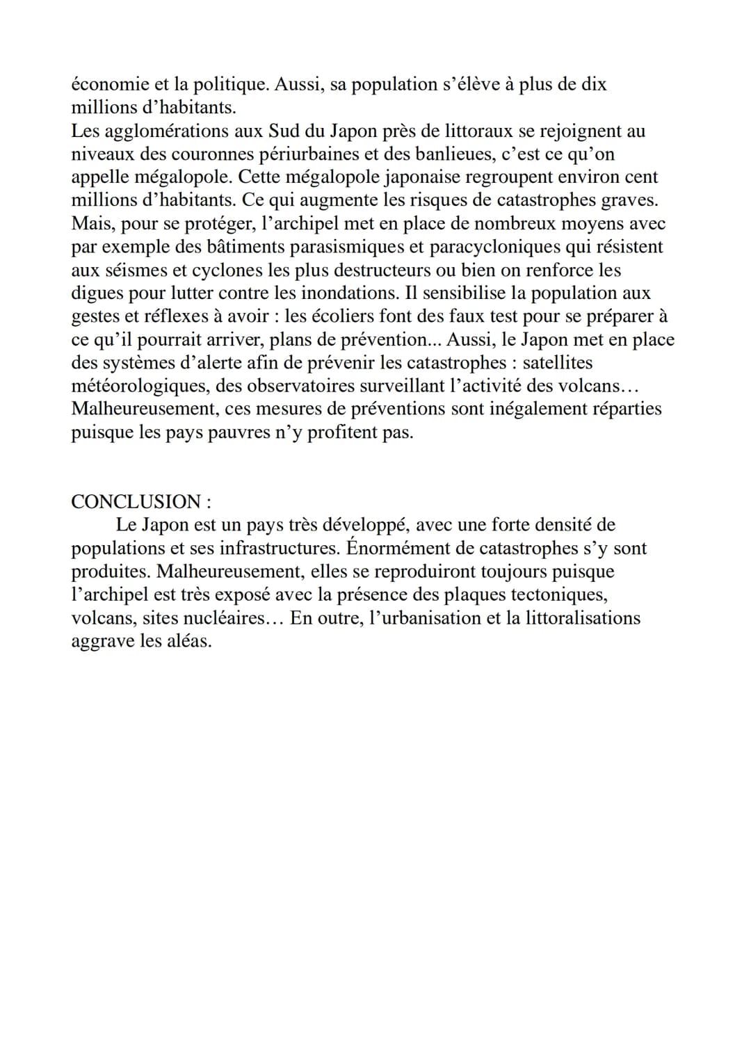 INTRO:
Le monde est confronté à de nombreux aléas qui peuvent être naturels, ou
technologiques. Ces aléas accompagnés d'infrastructures, de 