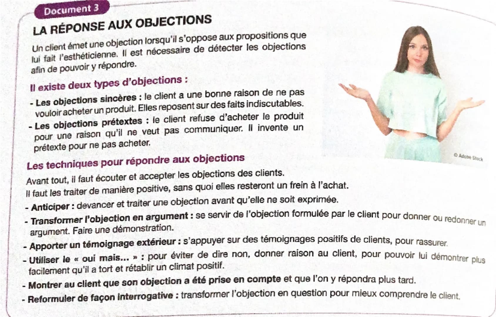 LES DIFFÉRENTS TYPES DE CLIENTS
Pour un vendeur, il est souvent intéressant de chercher
à identifier les grandes familles (ou typologies) de