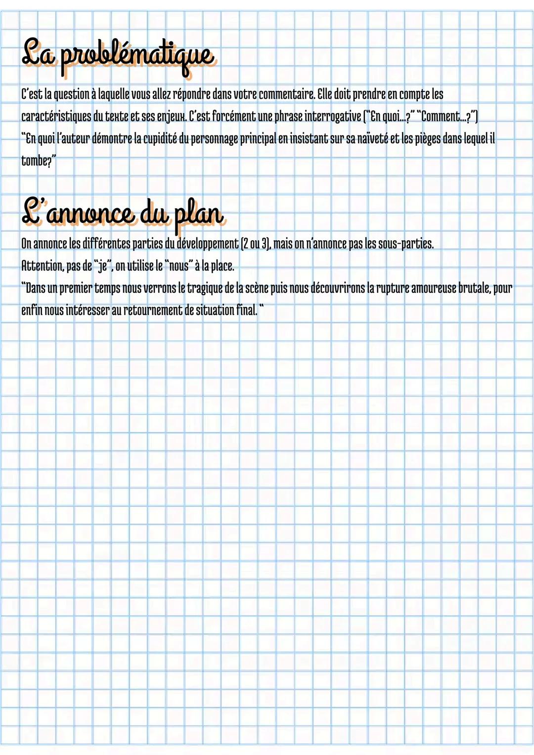 Méthodologie de l'introduction
du commentaire de texte
L'amorce
C'est la première phrase du commentaire, qui sert à la fois d'accroche pour 