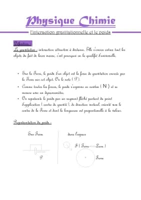 Know interaction gravitationelle et le poids  thumbnail