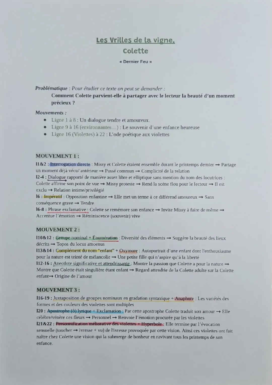 Les vrilles de la vigne,
Colette,
1908
<<<< Le Dernier Feu >>>>
1
5
Et les violettes elles-mêmes, écloses par magie dans l'herbe, cette nuit