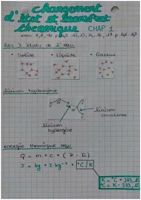 Know Changement d'états et transfert thermique thumbnail