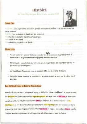 Know  la Ve République de 1956 aux années 1980 thumbnail
