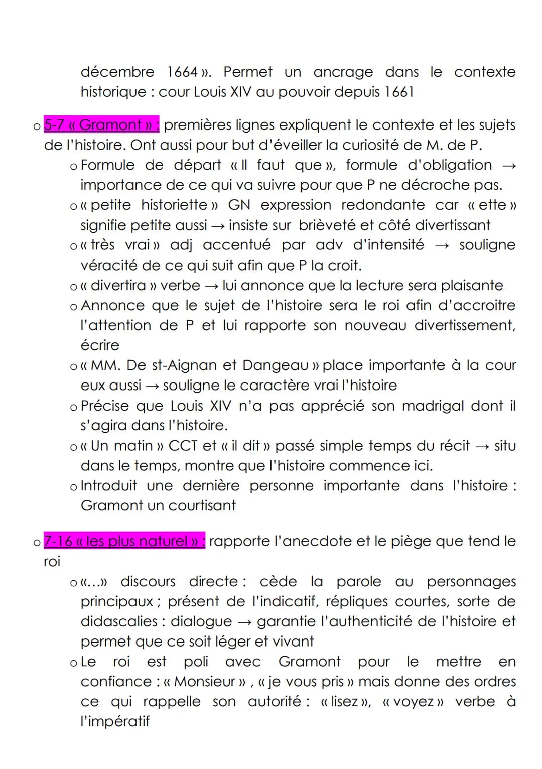 Texte n°1: Madame de Sévigné, Lettres, Lettre à M. de
Pomponne
Ce texte est une des nombreuses lettres qu'il nous reste des
échanges épistol