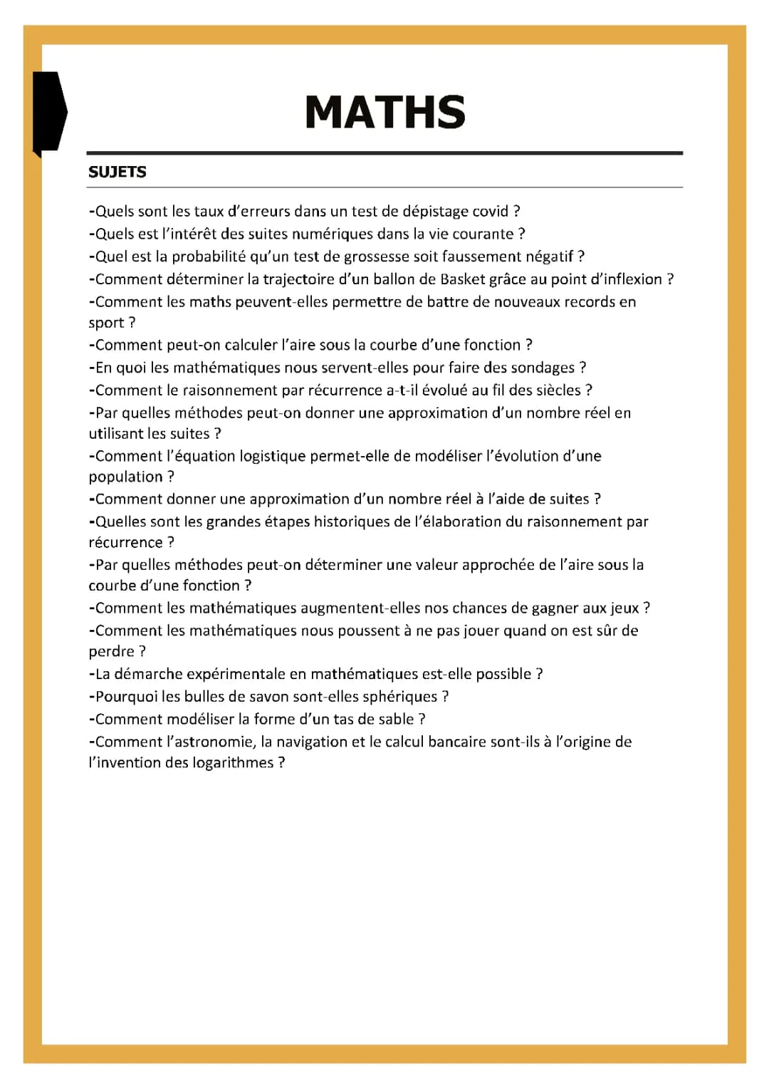 Sujets Grand Oral Maths 2024: Corrigés, PDF, et Plus!