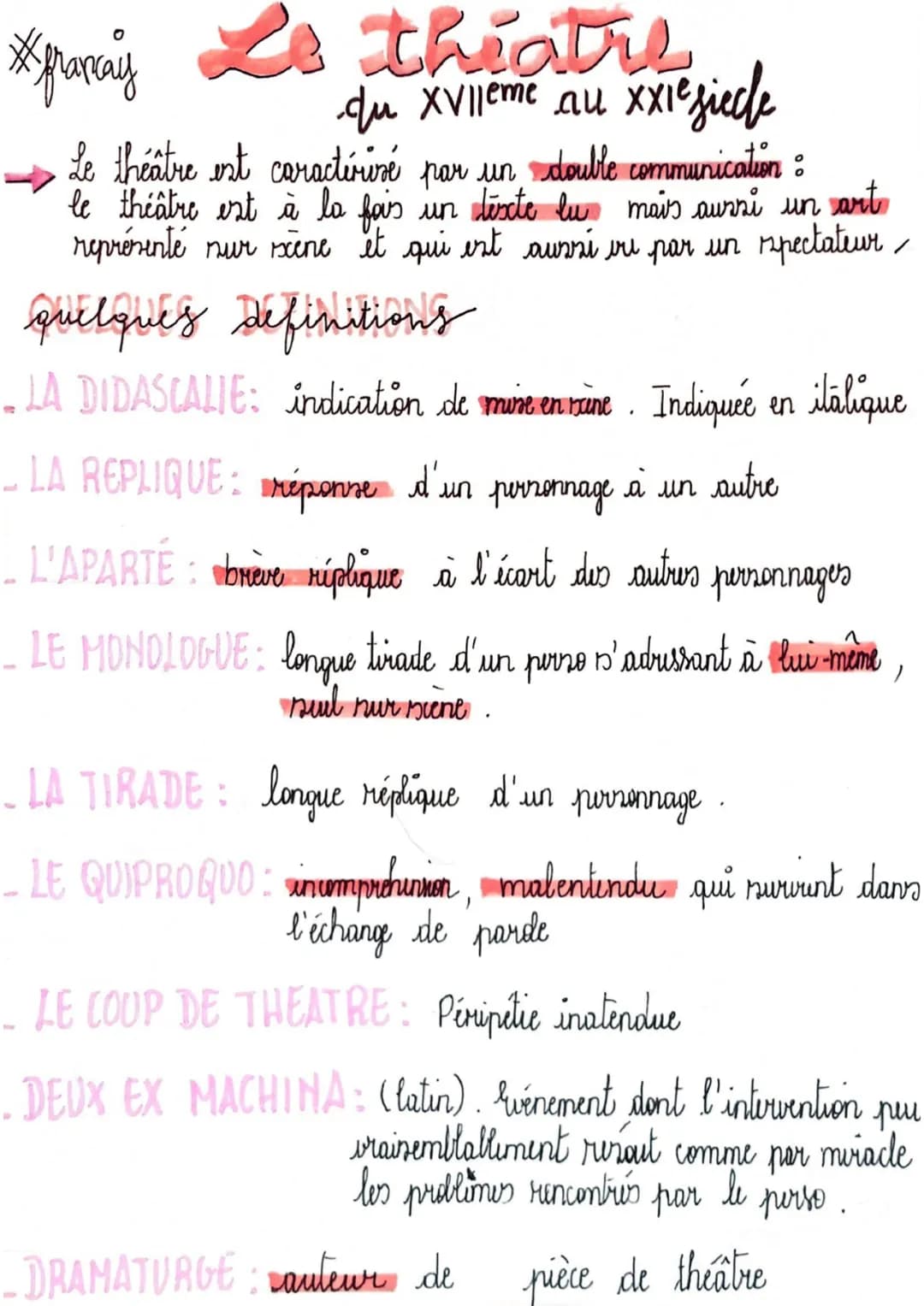 *francay Le theatre
Журакаў
cu xvilemt au xxperieche
du XVIIeme
1
Le théâtre est caractérisé par un double communication :
le théâtre est à 