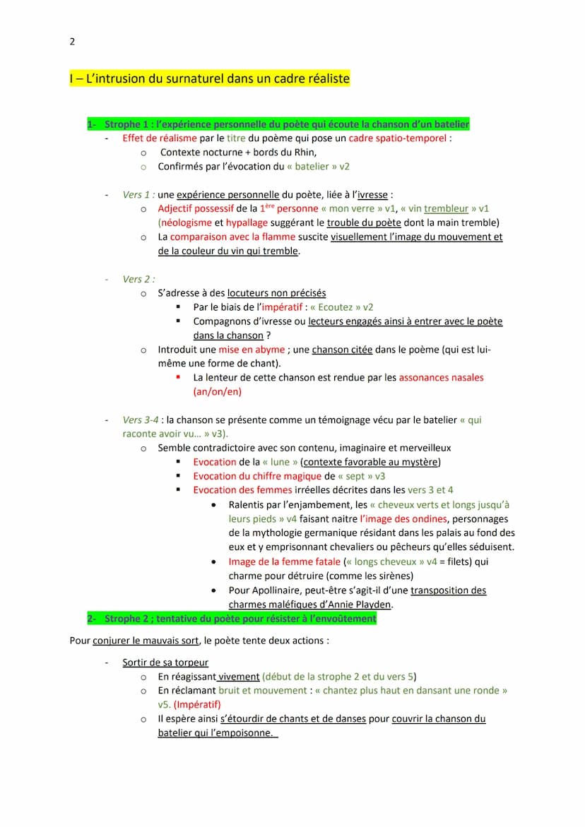 1
Explication linéaire 7
Introduction:
Présentation de l'auteur et de l'oeuvre
« Nuit Rhénane », Apollinaire, Alcools
Guillaume Kostrowitzky