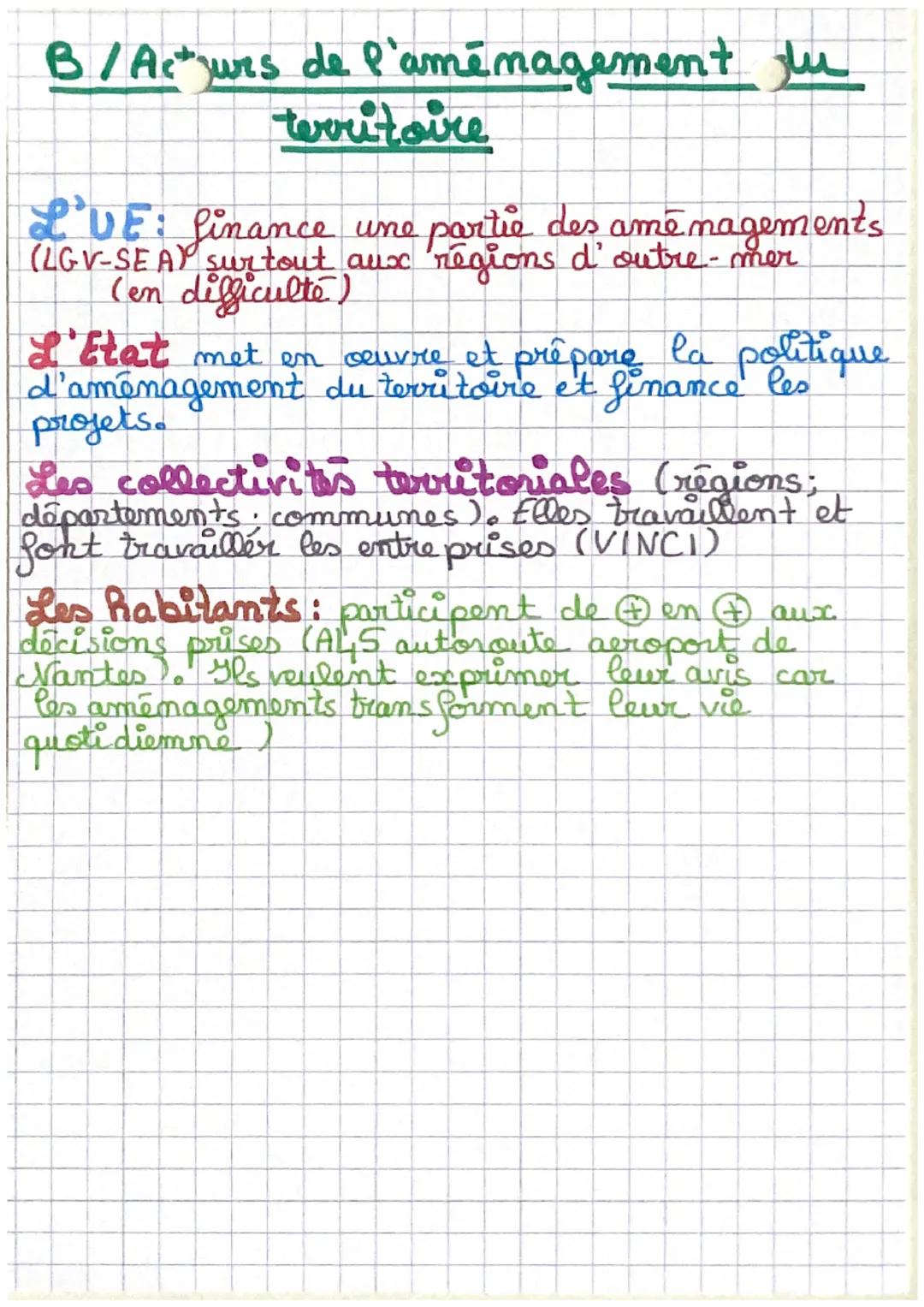 # L'aménagement
du territoire:
## A/Les inégalités du territoire
En France, le territoire n'est pas homogene:
La mondialisation veen force l