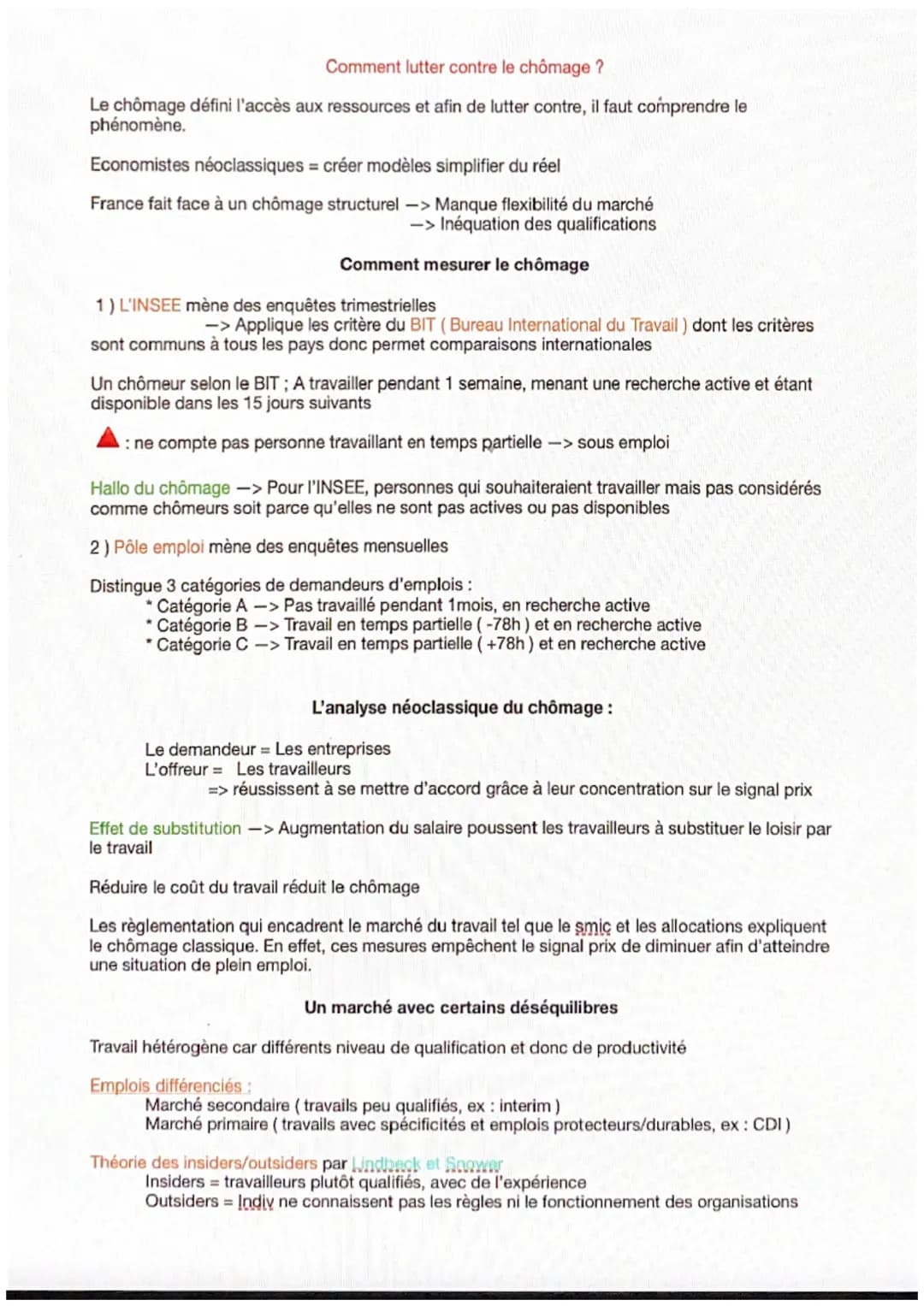 Comment lutter contre le chômage ?
Le chômage défini l'accès aux ressources et afin de lutter contre, il faut comprendre le
phénomène.
Econo