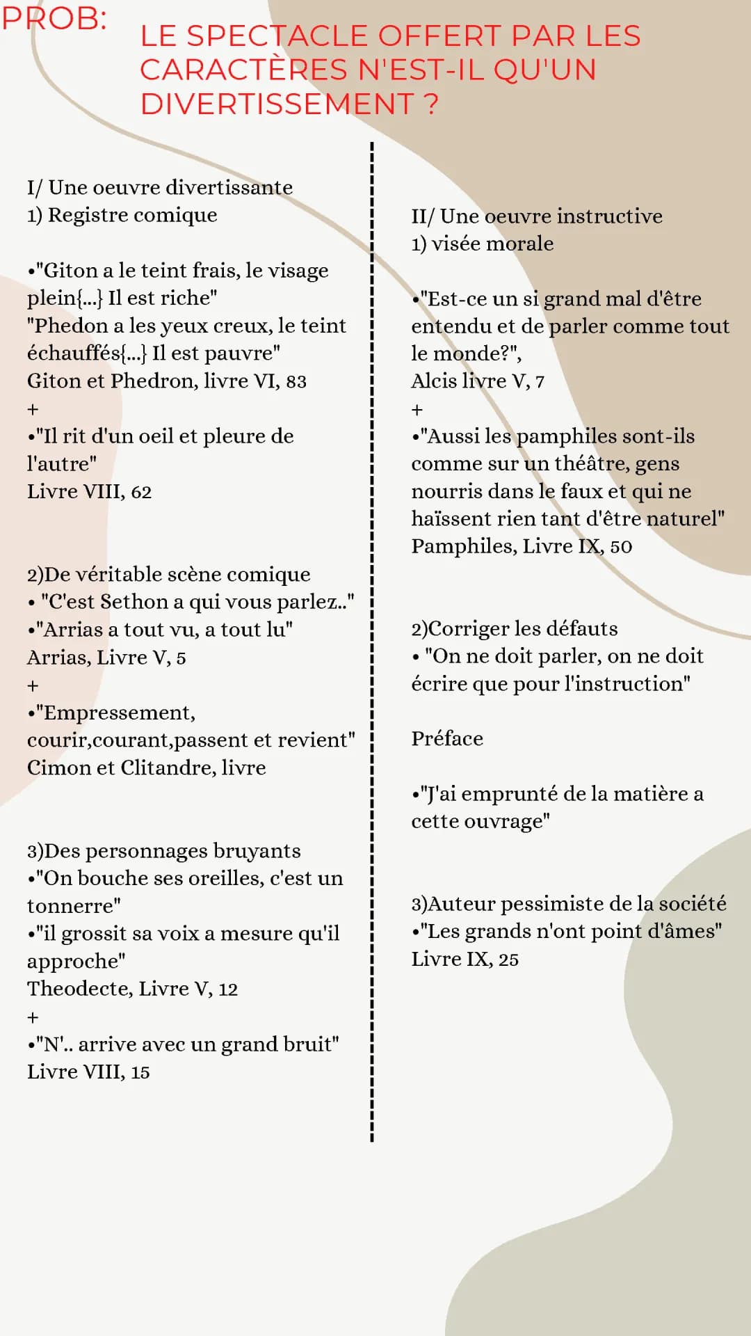 Sujet Dissertation Les Caractères La Bruyère Corrigé PDF - Citations & Analyse