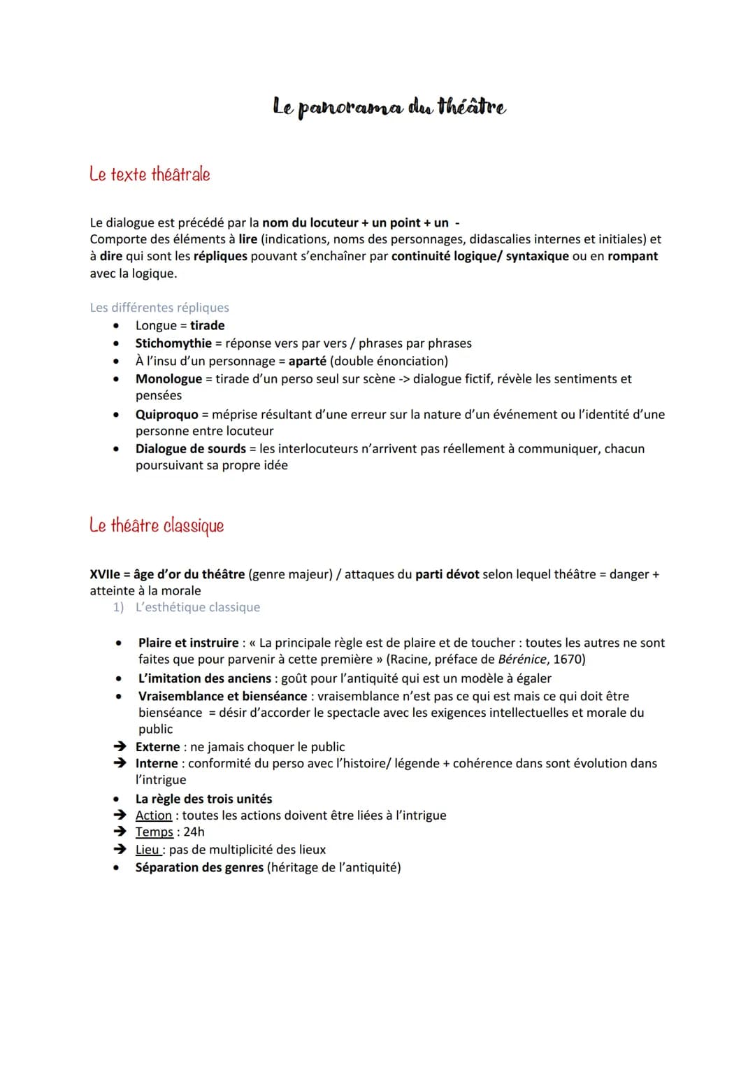 Le texte théâtrale
Le dialogue est précédé par la nom du locuteur + un point + un -
Comporte des éléments à lire (indications, noms des pers