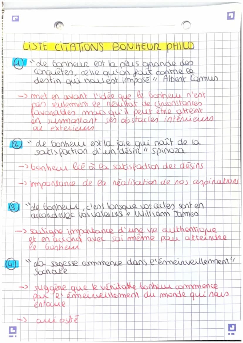 LE BONHEUR - FICHE PHILO 2
(2
INTRODUCTION
def exacte: état de satisfaction, de plénitude.
et de bien être
=> importance en philo: gst centr