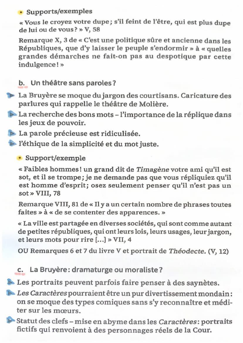 En vue de l'écrit : la dissertation
Sujet 1
► Pourquoi peut-on dire que les livres Và X des Caractères
développent l'idée que le monde est u