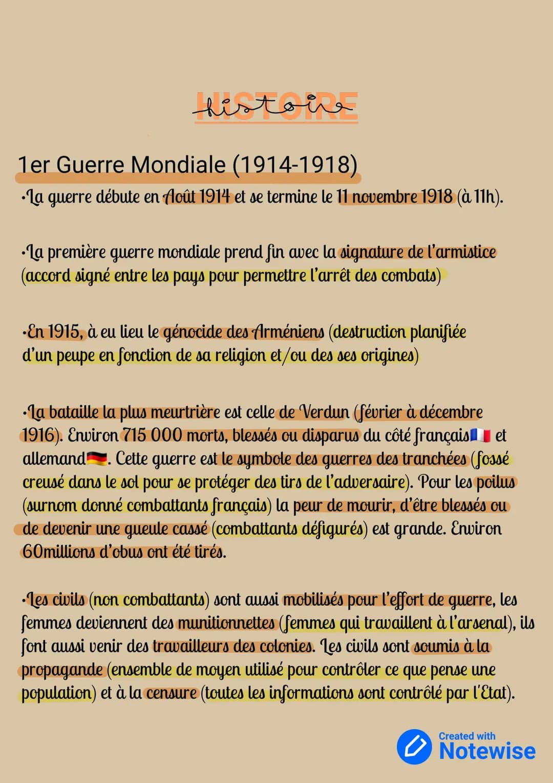 1er Guerre Mondiale 