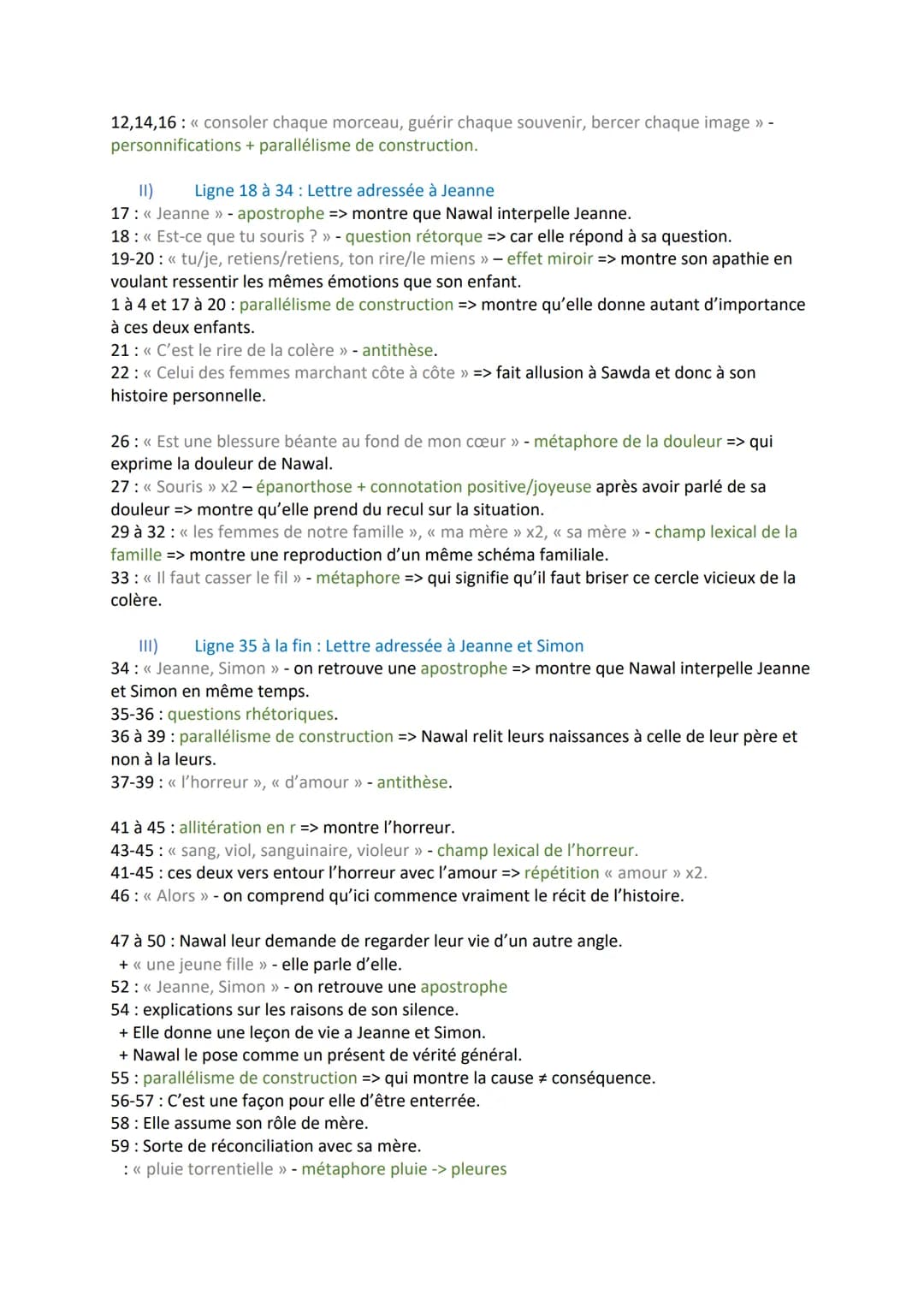
<p>Le texte qui fait l'objet de notre étude est l'épilogue de la pièce de théâtre "Incendies", écrite par Wajdi Mouawad en 2003. Il s'agit 