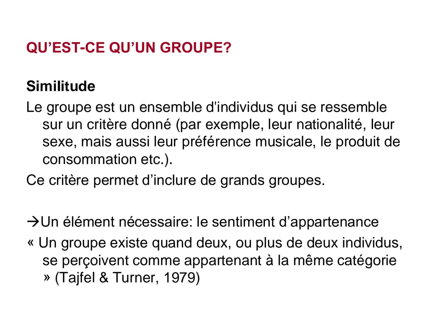 Individus et groupes sociaux
Licence 2
Constantina Badea
PR psychologie sociale
Université Paris Nanterre CM: 12 séances
Enseignants:
Consta