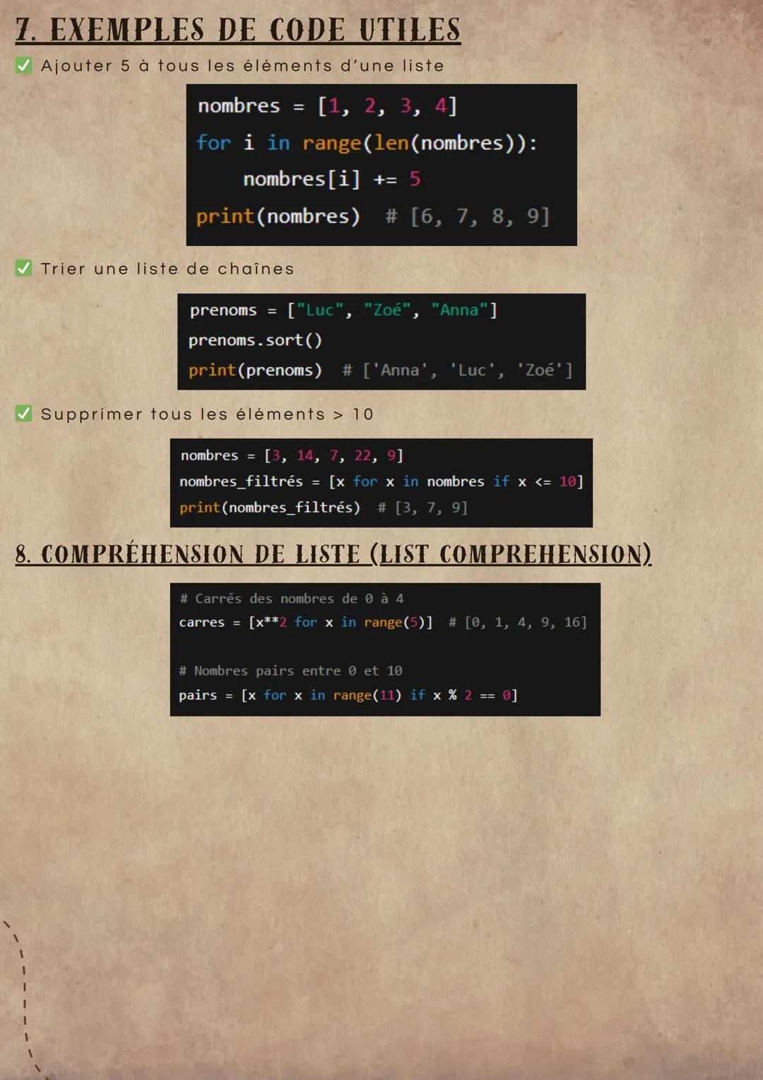 # LES LISTES EN PYTHON

1. DÉFINITION

Une liste est une structure de données qui permet de stocker plusieurs valeurs dans un même objet, mê