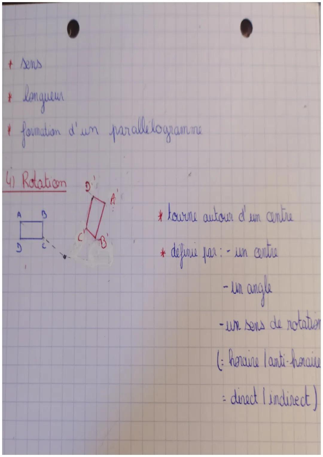 TRANSFORMATIONS
DU PLAN
(1) Symétrie axiale
C
(d)
ít ph
BHP HI
2) Symétrie centrale
A
A
3
3) Translation:
A
9
с
'c'
A
3
* par rapport à un a